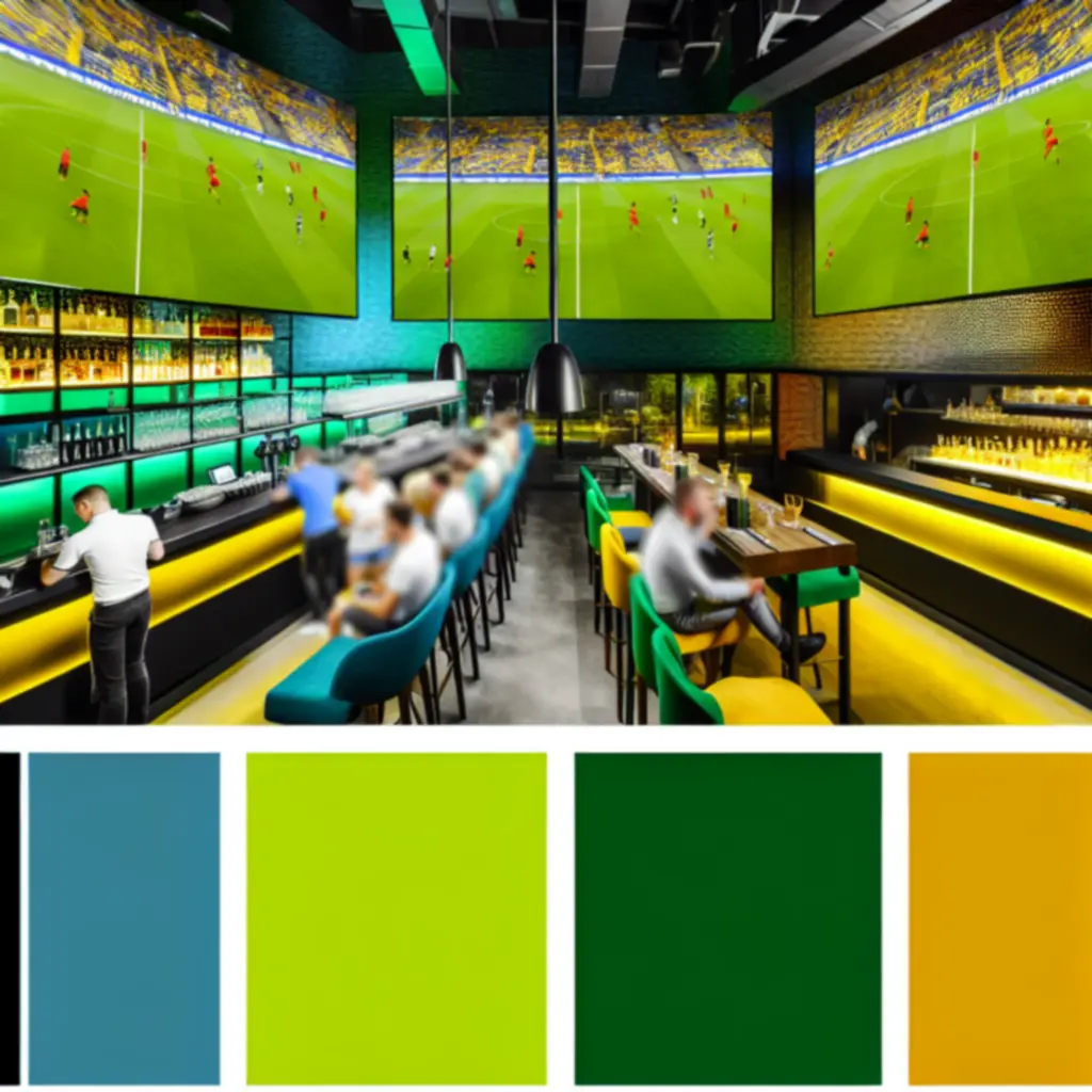 Gigantyczne ekrany z transmisja meczu piłkarskiego w NORD STAR