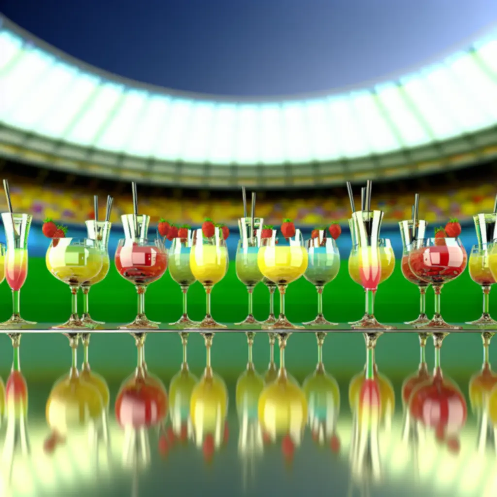 Autorskie drinki NORD STAR ustawione na barze