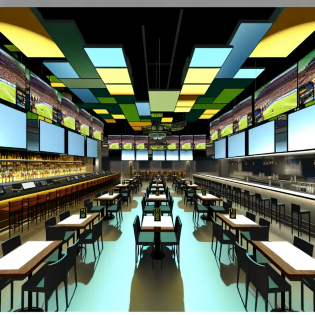 Wnętrze NORD STAR prezentujące sektory i układ stolików widoczny podczas wirtualnego spaceru.